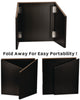 AdirOffice Foldable Tabletop Podium Lectern Speaker Stand, 27 x 16 x 19, Black Tabletop Lecterns - Office Ready