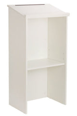 AdirOffice Wood Stand-up Podium Lectern Speaker Stand, 23 x 15 x 45.8, White