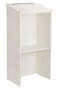 AdirOffice Wood Stand-up Podium Lectern Speaker Stand, 23 x 15 x 45.8, White Freestanding Lecterns - Office Ready