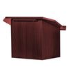 AdirOffice Foldable Tabletop Podium Lectern Speaker Stand, 27 x 16 x 19, Mahogany Tabletop Lecterns - Office Ready