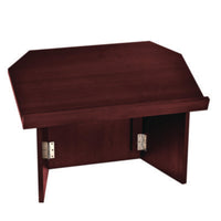 AdirOffice Foldable Tabletop Podium Lectern Speaker Stand, 27 x 16 x 19, Mahogany Tabletop Lecterns - Office Ready