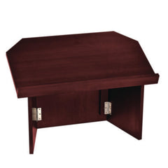 AdirOffice Foldable Tabletop Podium Lectern Speaker Stand, 27 x 16 x 19, Mahogany