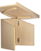 AdirOffice Foldable Tabletop Podium Lectern Speaker Stand, 27 x 16 x 19, Medium Oak Tabletop Lecterns - Office Ready