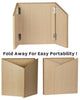AdirOffice Foldable Tabletop Podium Lectern Speaker Stand, 27 x 16 x 19, Medium Oak Tabletop Lecterns - Office Ready