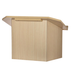 AdirOffice Foldable Tabletop Podium Lectern Speaker Stand, 27 x 16 x 19, Medium Oak