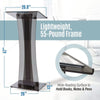AdirOffice Acrylic Stand-Up Podium Lectern Speaker Stand, 26 x 13 x 47, Black Freestanding Lecterns - Office Ready