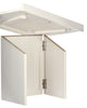 AdirOffice Foldable Tabletop Podium Lectern Speaker Stand, 27 x 16 x 19, White Tabletop Lecterns - Office Ready