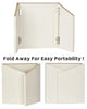 AdirOffice Foldable Tabletop Podium Lectern Speaker Stand, 27 x 16 x 19, White Tabletop Lecterns - Office Ready