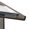 AdirOffice Acrylic Stand-Up Podium Lectern Speaker Stand, 26 x 13 x 47, Black Freestanding Lecterns - Office Ready