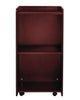 AdirOffice Wood Mobile Presentation Lectern Speaker Stand with Shelves, 22.44 x 16.53 x 45.98, Mahogany Freestanding Lecterns - Office Ready