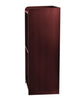 AdirOffice Wood Mobile Presentation Lectern Speaker Stand with Shelves, 22.44 x 16.53 x 45.98, Mahogany Freestanding Lecterns - Office Ready