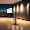 AdirOffice Acrylic Slanted Podium Lectern Speaker Stand, 26.75 x 12.5 x 47, Black Freestanding Lecterns - Office Ready