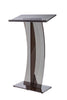 AdirOffice Acrylic Slanted Podium Lectern Speaker Stand, 26.75 x 12.5 x 47, Black Freestanding Lecterns - Office Ready