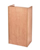AdirOffice Wood Mobile Presentation Lectern Speaker Stand with Shelves, 22.44 x 16.53 x 45.98, Medium Oak Freestanding Lecterns - Office Ready