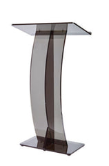 AdirOffice Acrylic Slanted Podium Lectern Speaker Stand, 26.75 x 12.5 x 47, Black