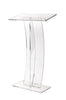 AdirOffice Acrylic Slanted Podium Lectern Speaker Stand, 26.75 x 12.5 x 47, Clear Freestanding Lecterns - Office Ready