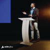 AdirOffice Acrylic Slanted Podium Lectern Speaker Stand, 26.75 x 12.5 x 47, Clear Freestanding Lecterns - Office Ready
