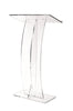 AdirOffice Acrylic Slanted Podium Lectern Speaker Stand, 26.75 x 12.5 x 47, Clear Freestanding Lecterns - Office Ready