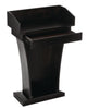 AdirOffice Wood Stand-Up Podium Lectern Speaker Stand with Drawer and Storage Area, 27.55 x 14 x 43.3, Black Freestanding Lecterns - Office Ready