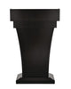 AdirOffice Wood Stand-Up Podium Lectern Speaker Stand with Drawer and Storage Area, 27.55 x 14 x 43.3, Black Freestanding Lecterns - Office Ready