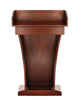 AdirOffice Wood Stand-Up Podium Lectern Speaker Stand with Drawer and Storage Area, 27.55 x 14 x 43.3, Cherry Freestanding Lecterns - Office Ready