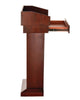 AdirOffice Wood Stand-Up Podium Lectern Speaker Stand with Drawer and Storage Area, 27.55 x 14 x 43.3, Cherry Freestanding Lecterns - Office Ready