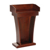 AdirOffice Wood Stand-Up Podium Lectern Speaker Stand with Drawer and Storage Area, 27.55 x 14 x 43.3, Cherry Freestanding Lecterns - Office Ready