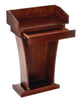 AdirOffice Wood Stand-Up Podium Lectern Speaker Stand with Drawer and Storage Area, 27.55 x 14 x 43.3, Cherry Freestanding Lecterns - Office Ready