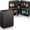 AdirOffice Steel Secure Key Cabinet with Key Lock, 48-Key, 7.1 x 3.1 x 10, Stainless Steel 304, Black Key Cabinets - Office Ready