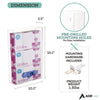 AdirMed Acrylic Glove Dispenser, Triple Box Capacity, 10.2 x 3.5 x 16.1, Clear Multi-Box Glove Dispensers - Office Ready