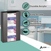 AdirMed Acrylic Glove Dispenser, Triple Box Capacity, 10.2 x 3.5 x 16.1, Black Multi-Box Glove Dispensers - Office Ready