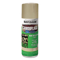 Rust-Oleum® Camouflage Spray Paint, Flat Sand, 12 oz Aerosol Can Specialty Paints & Primers - Office Ready