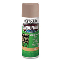 Rust-Oleum® Camouflage Spray Paint, Flat Khaki, 12 oz Aerosol Can Specialty Paints & Primers - Office Ready