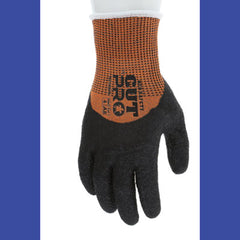 MCR™ Safety Cut Pro® 92743LT Gloves, Large, Black/Orange, Dozen