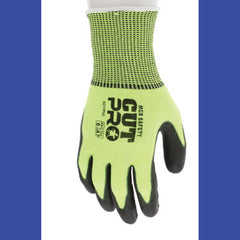 MCR™ Safety Cut Pro® 9277PU Gloves, Large, Black/Lime, Dozen