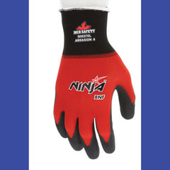 MCR™ Safety Ninja® BNF N96970 Gloves, Large, Black/Red, Dozen