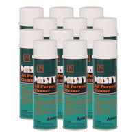 Misty® All-Purpose Cleaner, Mint Scent, 19 oz Aerosol Spray, 12/Carton Multipurpose Cleaners - Office Ready