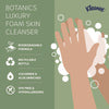 Kleenex® Botanics Luxury Foam Skin Cleanser, Fresh Scent, 1,200 mL Refill, 4/Carton Foam Soap Refills - Office Ready