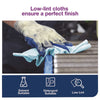 Tork® Low-Lint Cleaning Cloth, 1-Ply, 12 x 12, Blue, 250 Sheets/Carton Disposable Dry Wipes - Office Ready