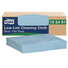 Tork® Low-Lint Cleaning Cloth, 1-Ply, 12 x 12, Blue, 250 Sheets/Carton