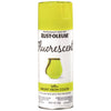 Rust-Oleum® Specialty Fluorescent Spray Paint, Flat Fluorescent Yellow, 11 oz Aerosol Can, 6/Carton Specialty Paints & Primers - Office Ready