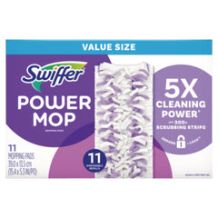 Swiffer® PowerMop Mopping Pads, 11.41 x 5.31, 11/Box, 2 Boxes/Carton