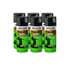 Rust-Oleum® High Heat Enamel Spray Paint, Semi-Gloss Black, 12 oz Aerosol Can, 6/Carton