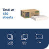 Tork® Foodservice Cleaning Towel, 1-Ply, 5 x 10.75, White, 150 Sheets/Carton Disposable Dry Wipes - Office Ready