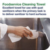 Tork® Foodservice Cleaning Towel, 1-Ply, 5 x 10.75, White, 150 Sheets/Carton Disposable Dry Wipes - Office Ready