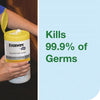 Tork® Everwipe by Tork Disinfectant Wipe Canisters, 1-Ply, 7 x 7, Lemon, White, 75 Sheets/Canister, 6/Carton Cleaner/Detergent Wet Wipes - Office Ready