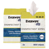 Tork® Disinfectant Wipe Jumbo Rolls, 1-Ply, 8 x 6, Lemon, White, 800 Sheets, 2/Carton Cleaner/Detergent Wet Wipes - Office Ready