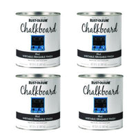 Rust-Oleum® Chalkboard Paint, Matte Black, Quart Can, 4/Carton Specialty Paints & Primers - Office Ready