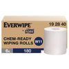 Tork® Chem-Ready Wiping Rolls, 1-Ply, 12 x 5.25, White, 180 Sheets, 6 Rolls/Carton Disposable Dry Wipes - Office Ready