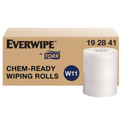 Tork® Everwipe by Tork Chem-Ready Wiping Rolls, 1-Ply, 12 x 12, White, 90 Sheets, 6 Rolls/Carton